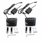 High-power 3-LED headlight, mini heat sink, 12V/24V – Sporty design. Compatible with trucks, pickups, SUVs, Jeeps, vans, trailers, ATVs/UTVs, and work vehicles,...