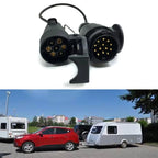 Convertidor Adaptador De Remolque De 7 A 13 Pines Con Conector De Cableado 12V Enchufe Toma U1JF