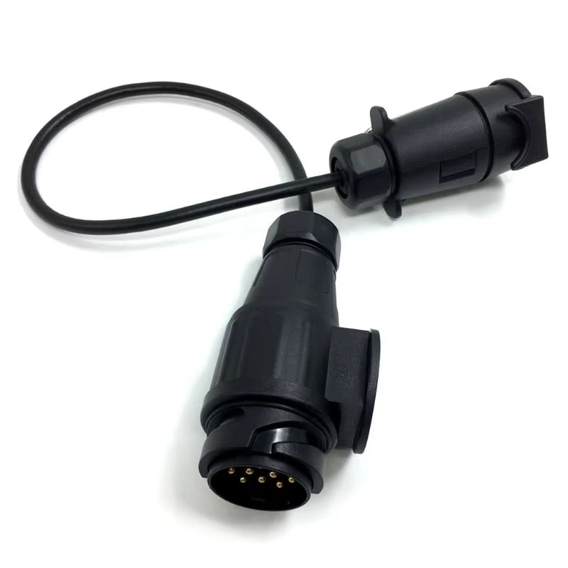 Convertidor Adaptador De Remolque De 7 A 13 Pines Con Conector De Cableado 12V Enchufe Toma U1JF