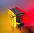 Luz de advertencia LED intermitente triangular de doble cara de 12 V/30 V para camiones, volquetes, remolques, etc.