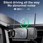 Car phone holder with wireless charging function