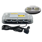 Low Profile Amber LED Mini Lightbar – Magnetic Mount & Multi-Pattern Flash