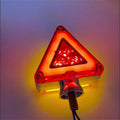 Luz de advertencia LED intermitente triangular de doble cara de 12 V/30 V para camiones, volquetes, remolques, etc.