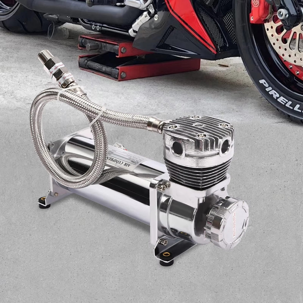 Compresor de suspensión neumática de 200-300 W, kit de compresor de aire de 50 l/min y 200 PSI, compresor de 12 V y 23 A