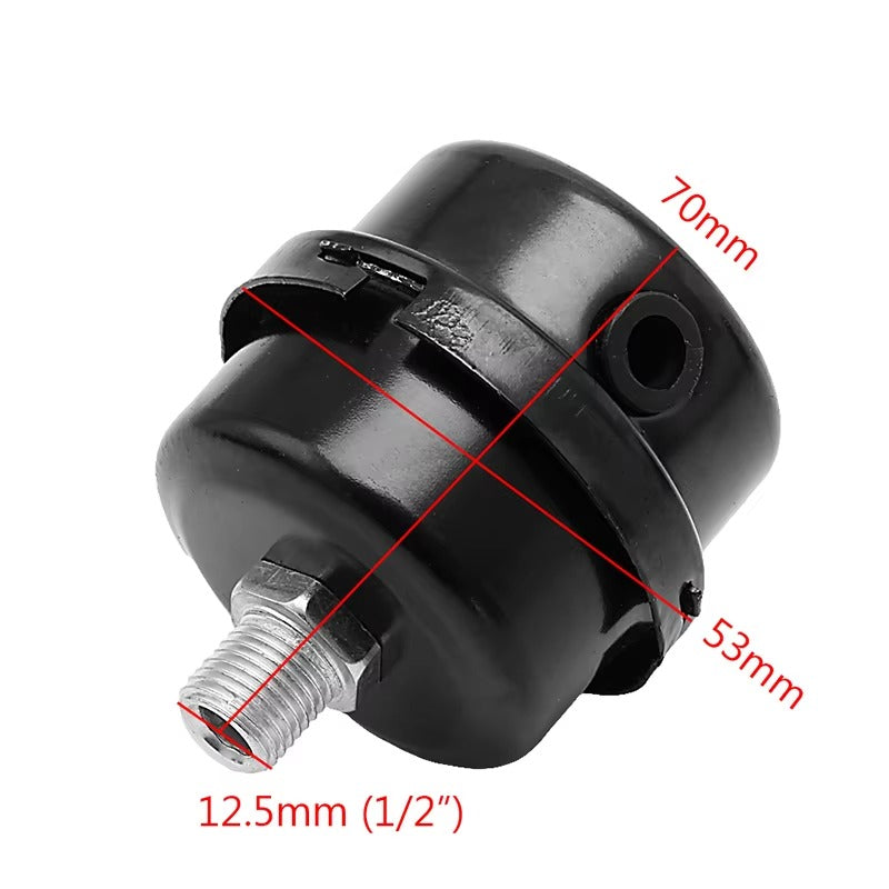 Air Compressor Intake Filter Silencer 1/2” 5/8” 3/4” – Noise Reduction Muffler for Oil-Free Compressors (12.5mm / 16mm / 20mm)