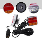 Luces traseras LED adicionales para remolques, 12V, Enchufe de 7 pines, Carcasa de ABS duradero, Traseras izquierda y derecha