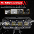 [AUXILIARY LIGHT] Multi-eye fog lights, 2 modes (white and yellow), 12V/24V, for trucks, dump trucks, trailers, etc.