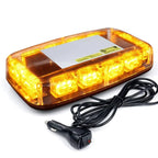 Low Profile Amber LED Mini Lightbar – Magnetic Mount & Multi-Pattern Flash
