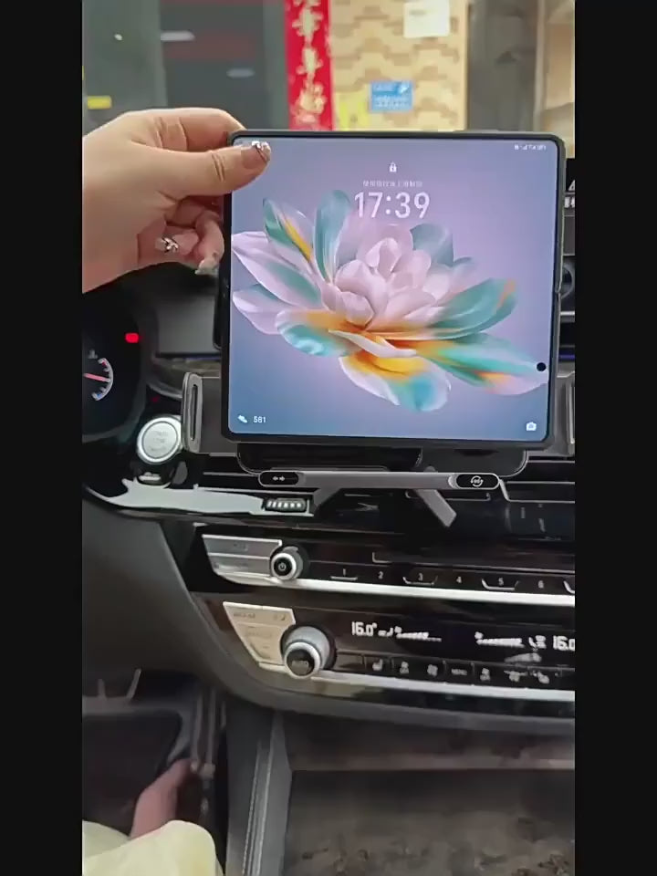 Car phone holder with wireless charging function