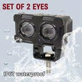 [AUXILIARY LIGHT] Multi-eye fog lights, 2 modes (white and yellow), 12V/24V, for trucks, dump trucks, trailers, etc.