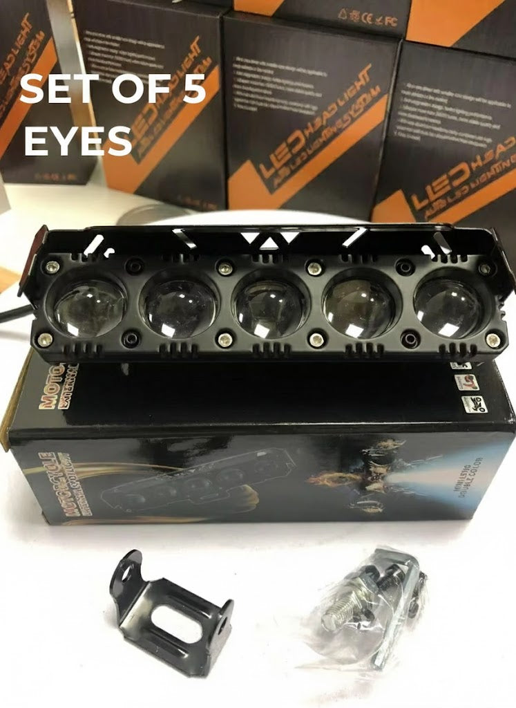 [AUXILIARY LIGHT] Multi-eye fog lights, 2 modes (white and yellow), 12V/24V, for trucks, dump trucks, trailers, etc.