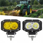 FARO AUXILIAR 120W (blanco y amarillo) 9–30V, faro de trabajo para camiones, volquetes, remolques, etc.