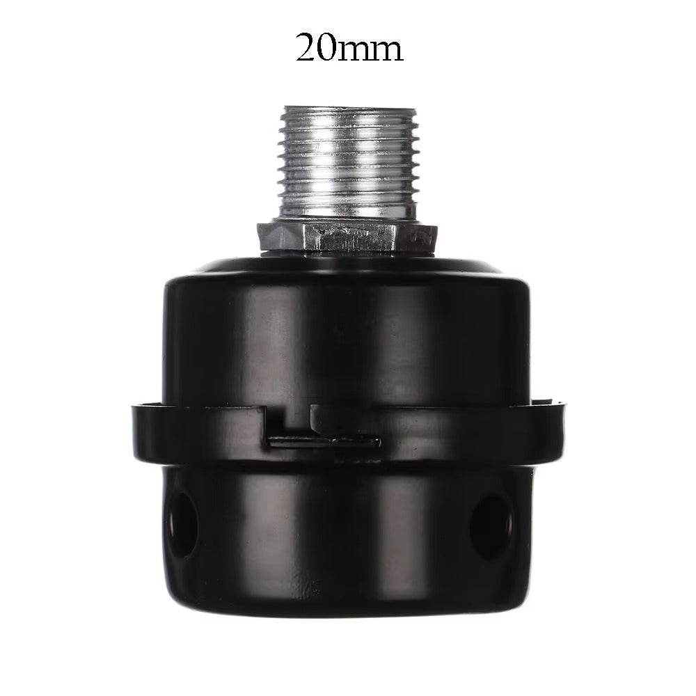 Air Compressor Intake Filter Silencer 1/2” 5/8” 3/4” – Noise Reduction Muffler for Oil-Free Compressors (12.5mm / 16mm / 20mm)
