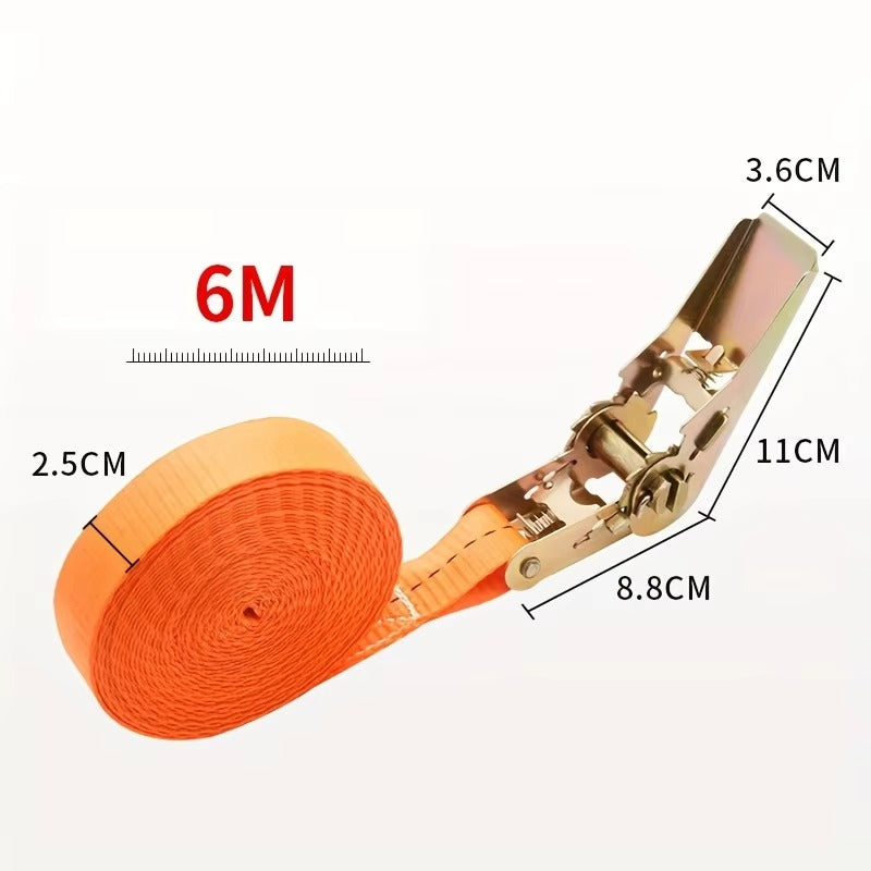 Verstellbarer Ratschengurt mit Metallschnalle für Auto- und LKW-Ladung