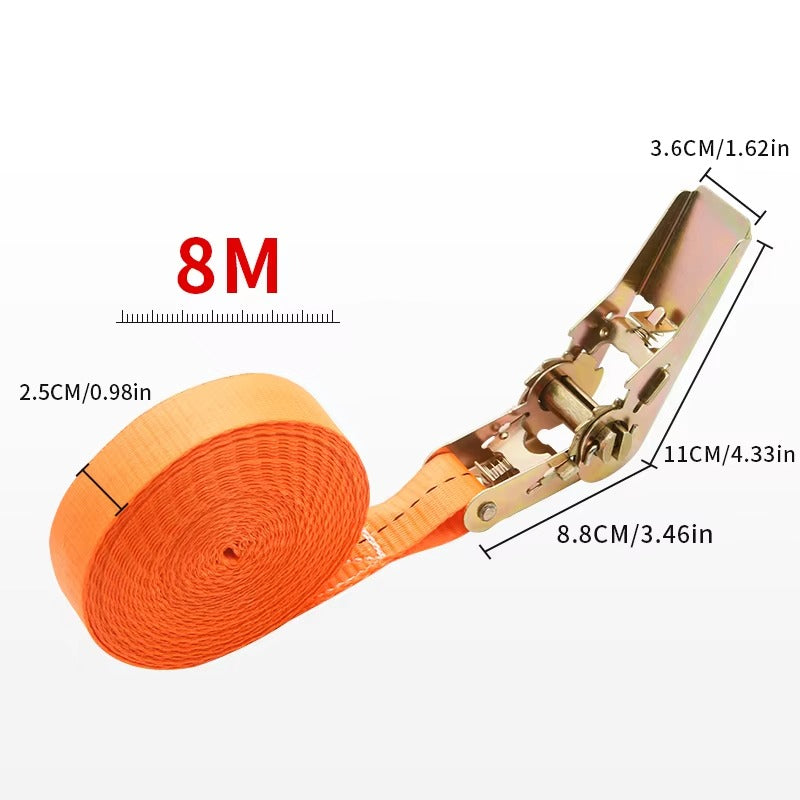 Verstellbarer Ratschengurt mit Metallschnalle für Auto- und LKW-Ladung