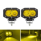 FARO AUXILIAR 120W (blanco y amarillo) 9–30V, faro de trabajo para camiones, volquetes, remolques, etc.