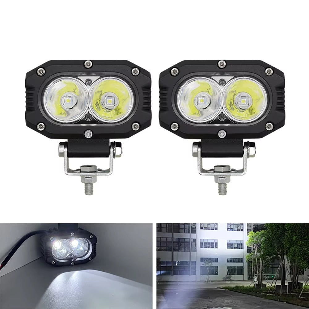 FARO AUXILIAR 120W (blanco y amarillo) 9–30V, faro de trabajo para camiones, volquetes, remolques, etc.