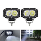 FARO AUXILIAR 120W (blanco y amarillo) 9–30V, faro de trabajo para camiones, volquetes, remolques, etc.