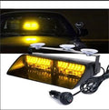 Luz estroboscópica LED con soporte de ventosa – Luz de emergencia LED de 16 para parabrisas de camiones, compatible con Ford F150/Ranger,... (no necesita imán)
