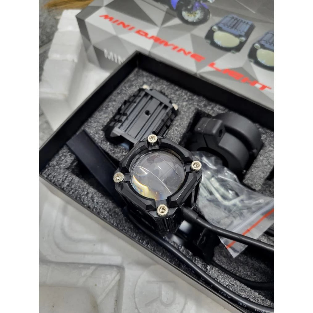 [LUZ AUXILIAR] Faros antiniebla Bi-LED con 2 modos (blanco y amarillo), 12V/65V, para camiones, volquetes, remolques, etc.